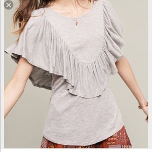 Anthropologie Dolan Ruffle Top